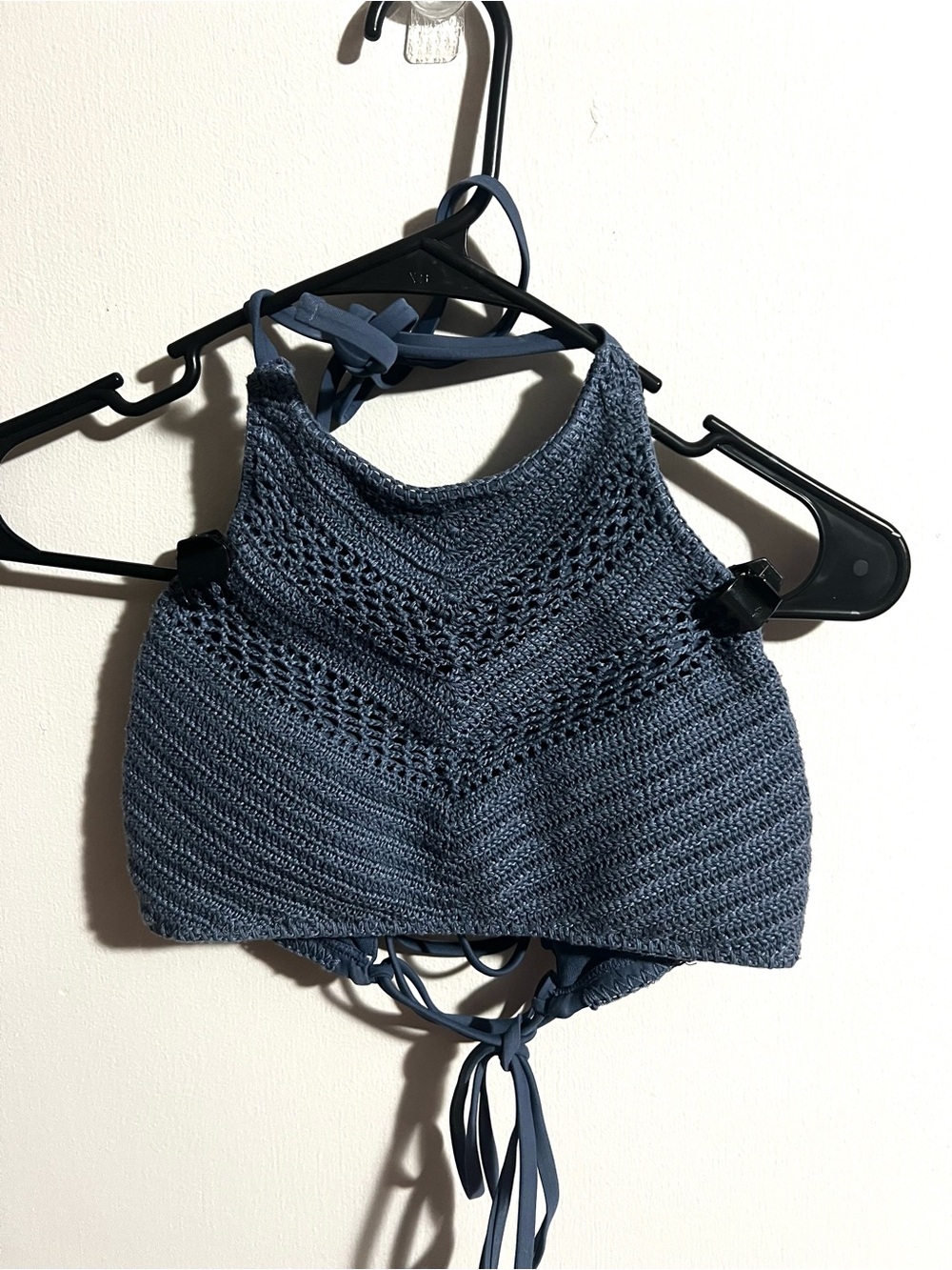 Crochet Blue Bathing Suit Top